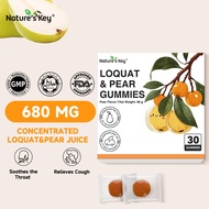 Nature's Key Loquat Pear Soft Candy Herbal Throat Relief Soothes Cough & Dry Throat Natural Ingredie