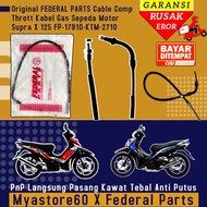 ORIGINAL FEDERAL PARTS Cable Comp Thrott Kabel Gas Sepeda Motor Supra X 125 FP-17910-KTM-2710