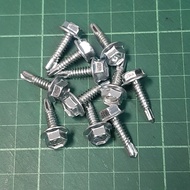 ISI 100 BUAH !! - baut baja ringan 10x19 mm / 10x16 mm . baut baja ringan 10mm x 19mm / 10mm x 16mm