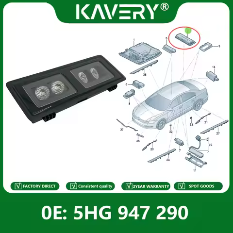 KAVERY For 1pc 11D947290 LED Reading Light Fit VW ID3 ID4 ID6 Passat PRO Tiguan PRO Q4E 5HG947290 11