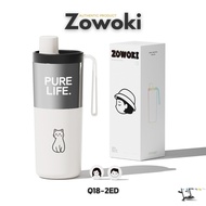 Zowoki Q18-2ED Temperature-Retaining Water Bottle Premium Grade Cold-Hot Storage Glass Capacity 800 