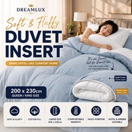 DREAMLUX Duvet Insert Comforter Quilt 200x230cm Soft Fluffy Cotton Fill Hotel Airbnb Blanket