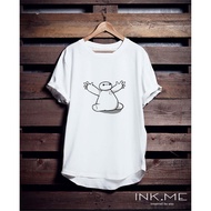 BAYMAX IN CRAYON WHITE TSHIRT - BAYMAX UNISEX SCREEN-PRINTED T-SHIRT