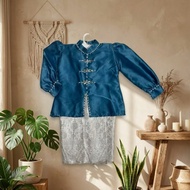 Onset kururng melayu girls songket skirt suit baju budak perempuan set baju kebaya anak perempuan