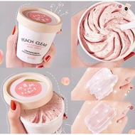 HEYXI PEACH CLEAR BODY SCRUB Scrub Badan Melembap Mencerah Menghalus Kulit