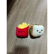 fries and burger keychain(2 items)