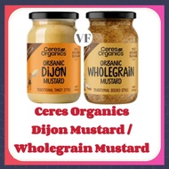 Ceres Organics Organic Dijon Mustard / Organic Wholegrain Mustard 200g