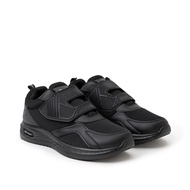 G-Max Unisex Velcro Black School Shoes for Primary | 307-00349 | Kasut Sekolah Hitam