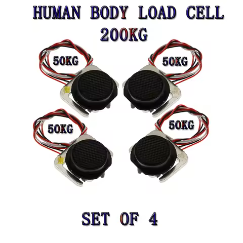 4pcs/lot 200KG Body Load Cell Weighing Sensor Pressure Sensor+4Pcs 50kg Human Scale Load Cell Weight