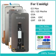 Original LCD For Umidigi G3 Max G5 G5 Mecha G5A G9A G9C G9T G9 5G LCD Display Touch Screen Digitizer