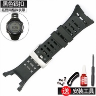 สายยางกีฬากลางแจ้งสำหรับ Suunto Ambit1 2 3 Peak Run สายนาฬิกาแบบดำสุดเท่ สายรัดยางทนทานสำหรับผู้ชายแ