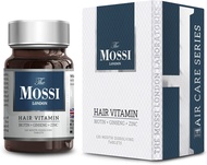 The Mossi London Hair Vitamin (Biotin - Gensing - Zinc) 120 Tablet Mouth Dissolving for Hair Loss Tr