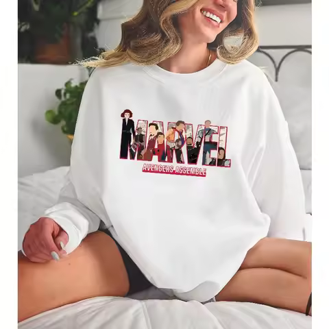 Marvel Casual Hoodie Women's Marvel Sports Shirt