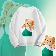Butter Bear & Seven Eleven 711 Round Neck Sweater Fashion Printing sweatshirt Unisex Cotton T-Shirt 