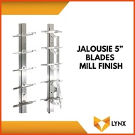 ◆ ✲ ⊙ Jalousie Frame 5 Blades for Louver Window 1 Pair