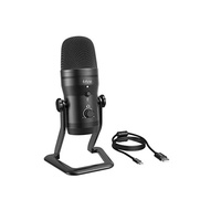 FIFINE USB Microphone Condenser Microphone Stereo Recording Microphone With Mute Button and 3.5mm Earphone Jack for Voice Monitor Polarity Adjustable PC Recording Game Live Transmission Sk