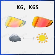 Photochromic Lenses Helmet Shield Lens for AGV K1 K3SV K5 K5S K6 for HJC RPHA11 RPHA70 HJ26 for SHOE
