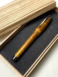 3952老山羊-那魯灣 金絲楠木 高清高亮版 書法鈦尖鋼筆