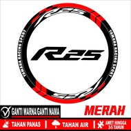 List of R25 rims, R25 motorbike rim stickers, cutting wheel stickers, custom rim stickers, Yamaha R2