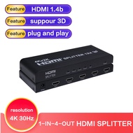 HDMI splitter | 1X2/1X4/1X8 HDMI splitter (with power adapter) HDMI 4K 30Hz expander HDMI amplifier digital video interface expander