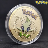 Đồng xu vàng Pokemon Celebi kỹ niệm nhật bản thần rừng truyền thuyết tặng kèm hộp bảo vệ 2030 6