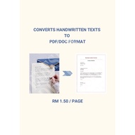 Document Writing Service to PDF/DOC/JPEG/PNG