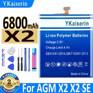 YKaiserin Baery X 2 6800mAh For AGM X2 X2 SE X2SE Bateria   Free Tools