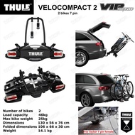 Thule bike carriers VELOCOMPACT 2 bikes 7pin Rear Car Rack bike