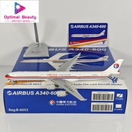 YY Wings 1: 400 China Oriental Airlines A340-600 B-6052 Alloy Aircraft Model