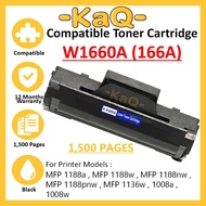Compatible Toner Cartridge 166A Black W1660A W 1660A 1660A for MFP 1188a MFP 1188w MFP 1188nw MFP 11