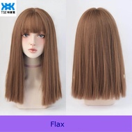 Tóc Giả TSE Tóc Giả Dài Thẳng Của Nữ Có Tóc Mái 45Cm Mô Phỏng Vô Hình H6139