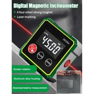 Mini Four Sides Magnetic Electronic laser digital protractor Gauge Inclinometer Level Magnets Level 