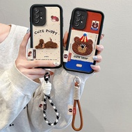Casing samsung a13 case samsung a23 case Embroidered leather pattern phone case