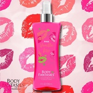 ♣ ◭ ◊ BODY FANTASIES Pink Vanilla Kiss Fantasy Body Spray 236ml