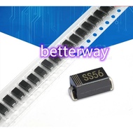 100pcs SS56 SR560 DO-214AA 60V 5A SMA SMD Schottky diode DO-214AC betterway