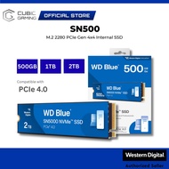 WESTERN DIGITAL WD BLUE SN5000 INT SSD M.2 2280 PCIE GEN 4x4 INTERNAL SOLID STATE DRIVE - 500GB / 1T