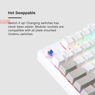 COD/¤▪﹊RAKK Lam-Ang Lite RGB Mechanical Gaming Keyboard Outemu PBT White Keycaps, Brand New