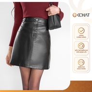 A Carina Short Skirt CCHAT High Quality Soft Leather 25CNA2037AT
