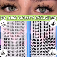 GROINNEYA Lash Clusters Natural Wispy DIY Eyelash Lashes Clusters Manga Extensions Spiky Lash Cluste