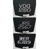 MOTOR NOMBOR PLATE BESI KETUK (TYPE #F) - [PLAT BESI | PLAT ALUMINUM | MOTOR | SUPERBIKE]