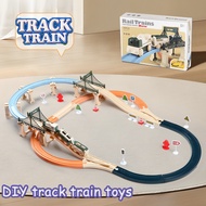 New DIY Track Train Toys Train Set Electric Track Car Children's Electric Track Train Toy Large Trac