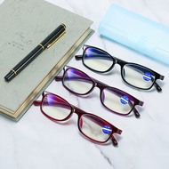 XB8031 1pc PC Squared Full-Rim Frame Good Quality Presbyopia Fashion Unisex Men Women Corrective Eye