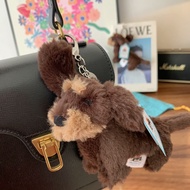 Jellycat Doll Genuine Official Pendant Chanel Dog Dog Keychain Plush Bag Accessories Three Standards