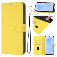 Solid-color PU Leather flip phone case for OPPO A73 F27 F21 F21S F17 Pro + Card slot walle style 015