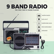 OSQ Rechargeable AM/FM/SW 3 Band Radio AM941AR