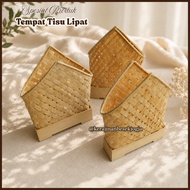 FOLDABLE BAMBOO TISSUE HOLDER | Bamboo tissue holder, food tissue holder, gift hampers, souvenir