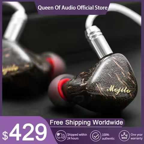 QoA New Mojito 2 In Ear Earphones 2 Sonion BA+4 Knowles 6BA Driver Monitor HiFi Music 0.78 2pin Cabl