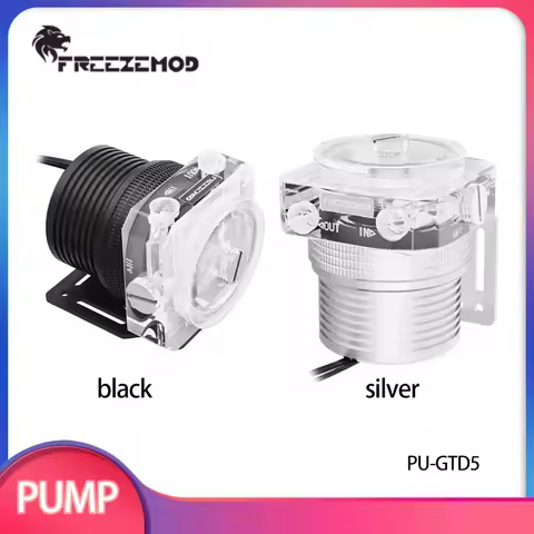 FREEZEMOD D5 PC Water Cooler Pump Metal Armor Set Magnetic Suspension Transparent PWM Water Cooling 