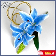 LATEX LILY FLOWERS 2 BRANCHES 2 FLOWER FLOWERS-CHEAP DECORATION ARTIFICIAL FLOWERS-PREMIUM LILY FLOW