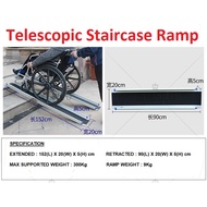 Adjustable Telescopic Staircase Ramp for Wheelchairs
